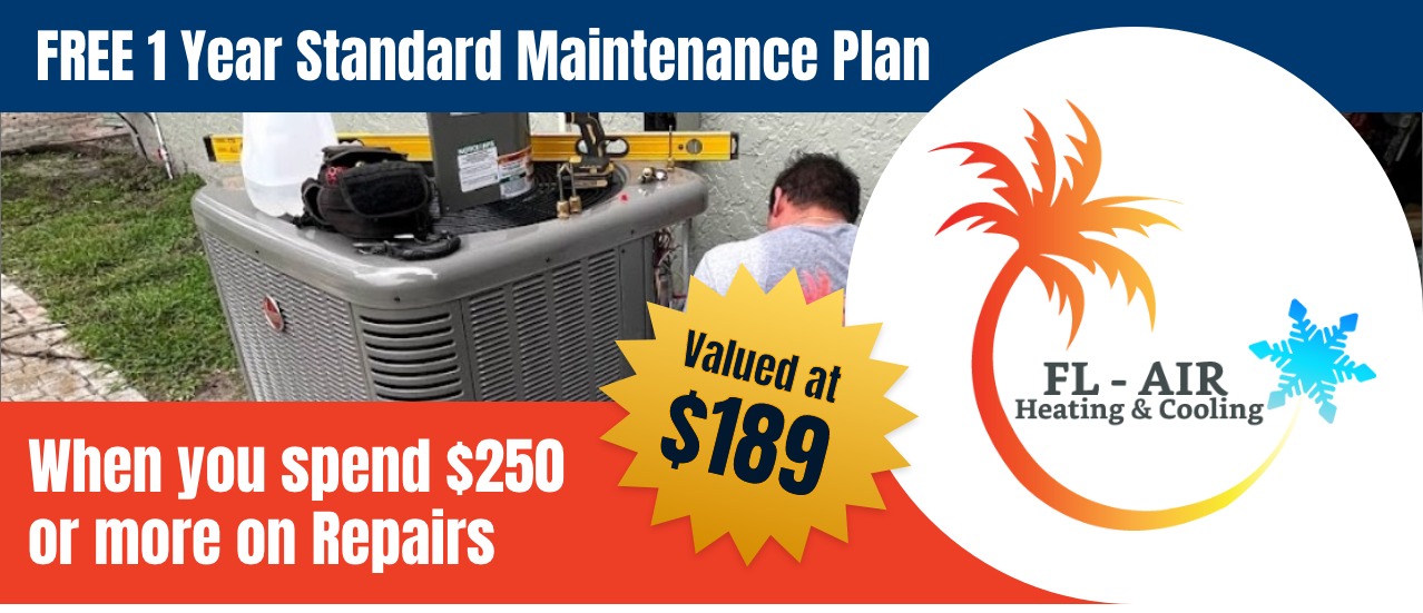FREE 1 Year Standard Maintenance Plan When you spend $250 or more on Repairs